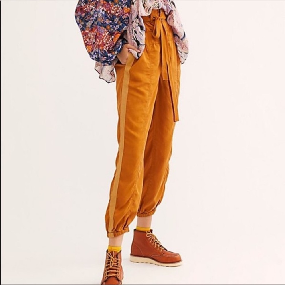 NWT orange free people utility pants